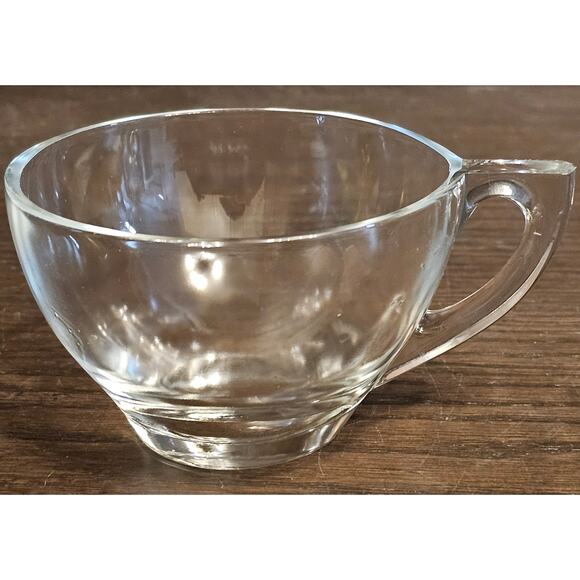 VTG INDIANA GLASS Snowflake T Set for 4 Smartset Snack Atomic hinde & Daucn 1960 - Picture 6 of 10